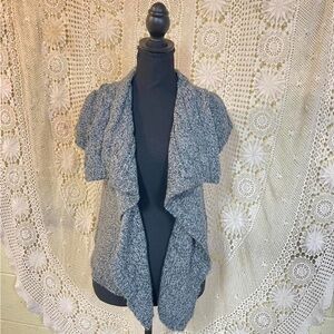 Gray & Black Y2K Knit Sweater